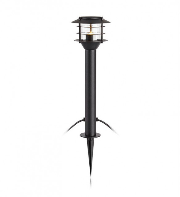 Lampa pentru exterior neagra/transparenta din metal 46 cm Garden Pole Markslojd