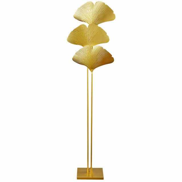 Lampadar auriu din metal cu 3 becuri 160 cm Ginkgo The Home Collection