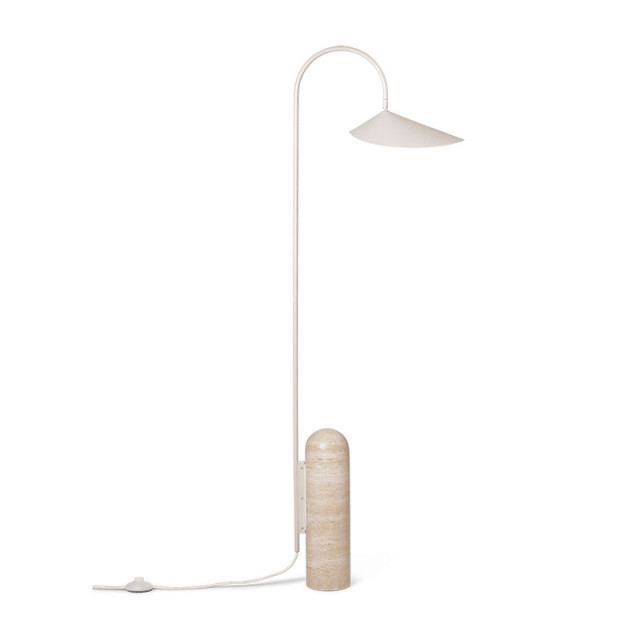 Lampadar crem din metal 136 cm Arum Ferm Living