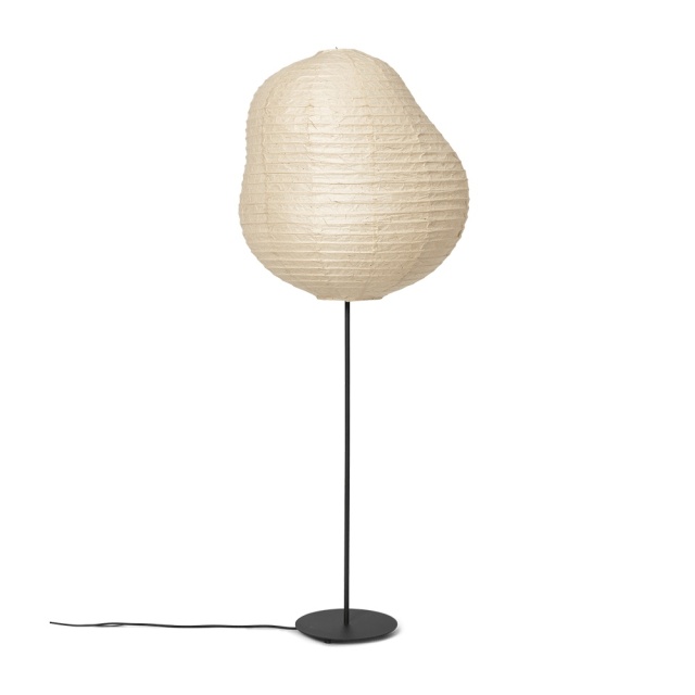 Lampadar crem/negru din metal 138 cm Kurbis Ferm Living