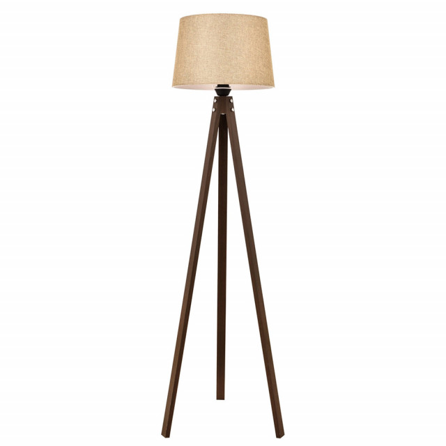 Lampadar maro din lemn 170 cm Stacy The Home Collection