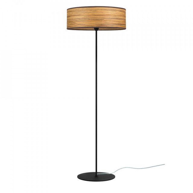 Lampadar maro/negru din otel 129 cm Ocho Zebrano Sotto Luce