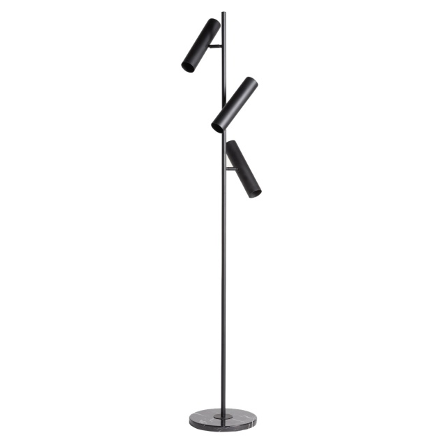Lampadar negru/alb din metal cu 3 becuri 170 cm Mara Vical Home