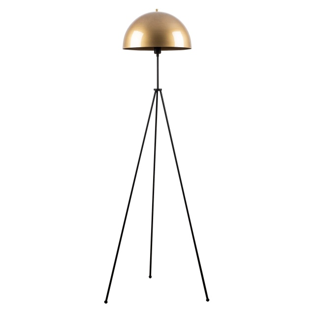 Lampadar negru/auriu din metal 170 cm Can The Home Collection