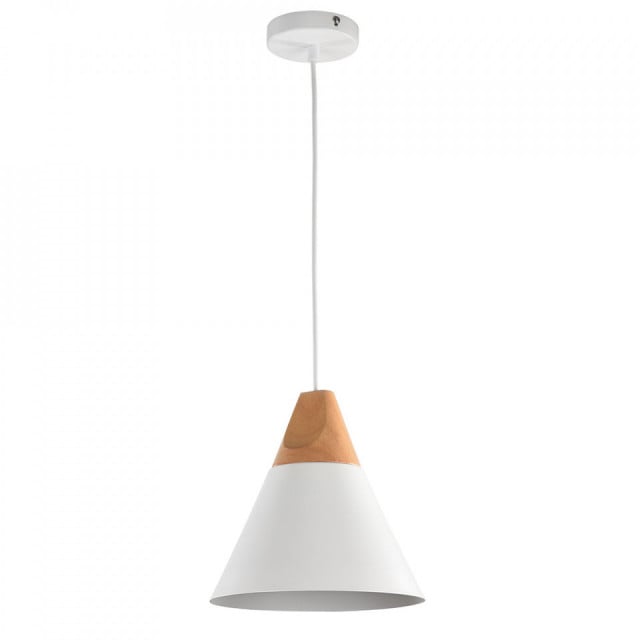 Lustra alba/maro din metal Bicones Design Maytoni