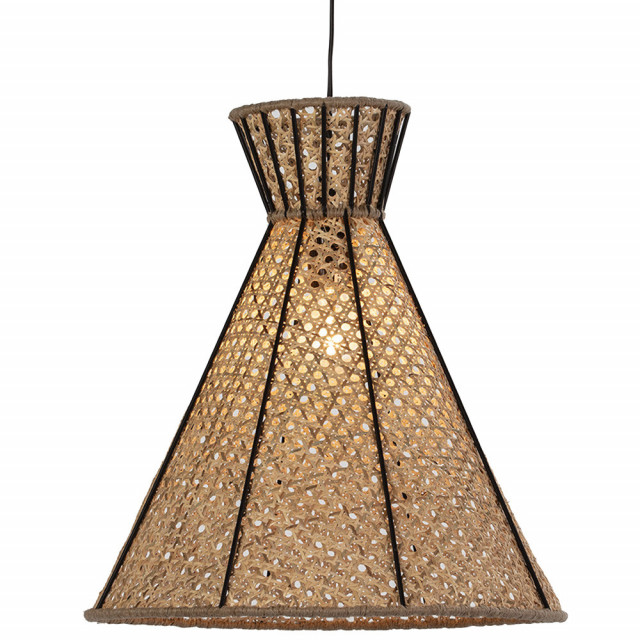 Lustra maro/neagra din ratan Bell Thai Natura