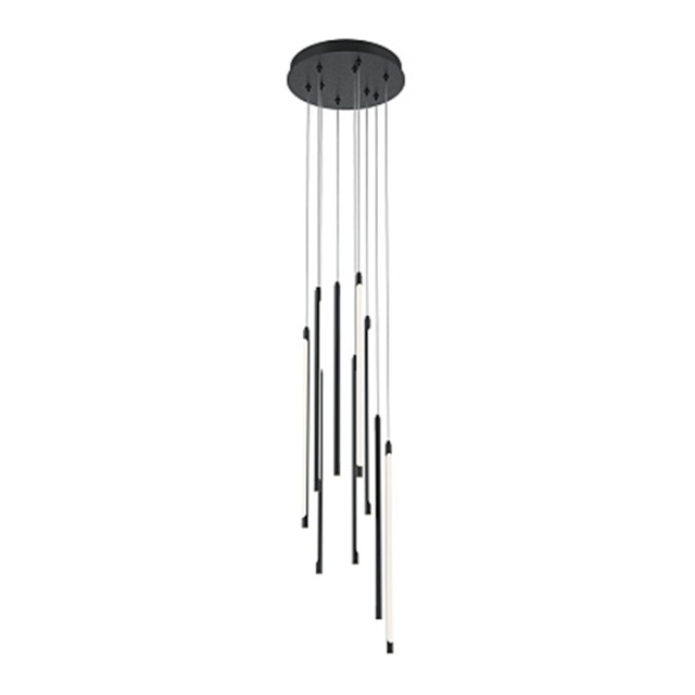 Lustra neagra din metal cu LED Light Stick Maytoni