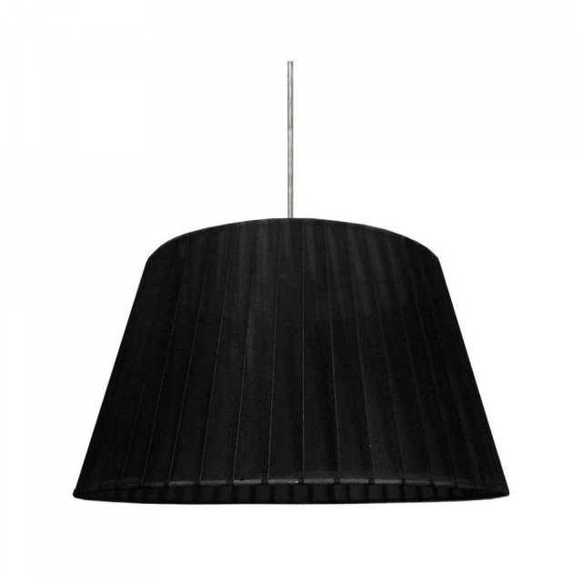 Lustra neagra din organza si otel Tiziano Candellux