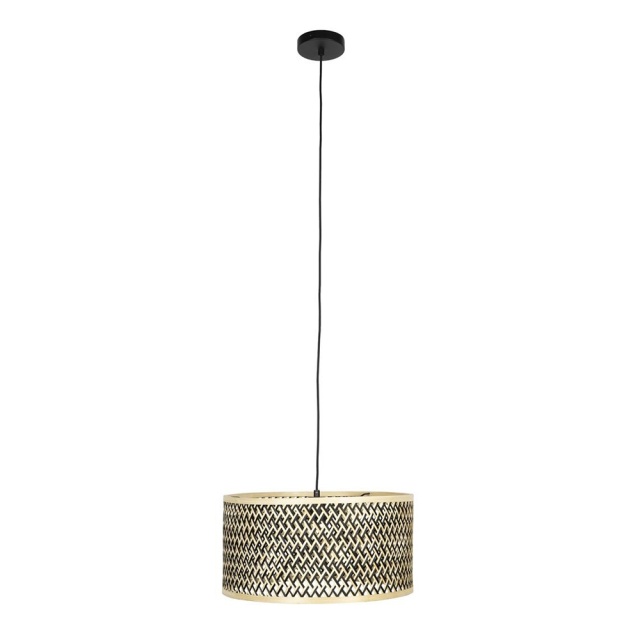 Lustra neagra/maro din bambus Isla Large The Home Collection