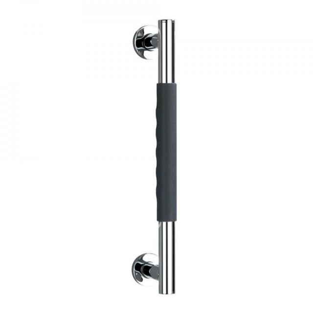 Maner pentru perete baie argintiu/negru din inox 5x40 cm Secura Wenko