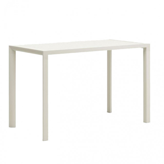Masa bar alba din aluminiu 77x150 cm Culip Kave Home