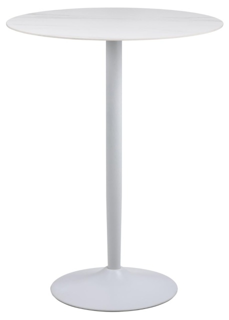 Masa bar alba din ceramica 80 cm Malta Actona Company
