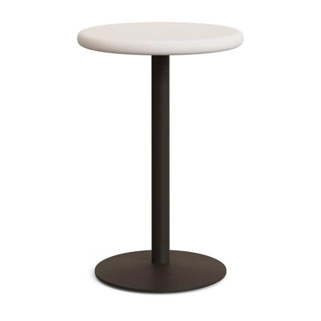 Masa bar exterior alba/verde din ciment 70 cm Esilda Kave Home