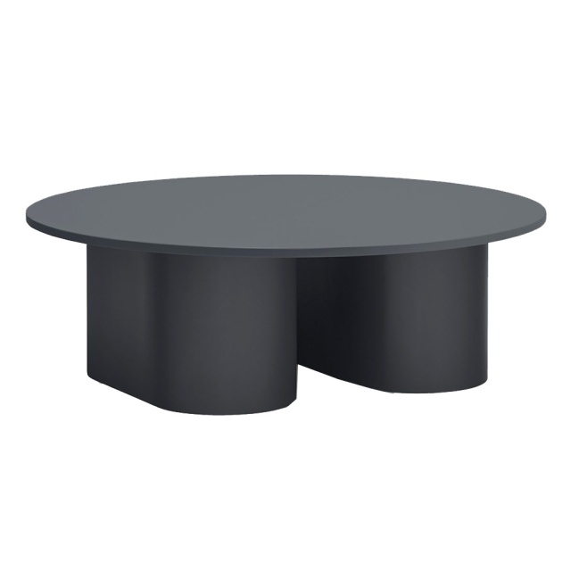Masa de cafea gri antracit 110 cm Totem Teulat