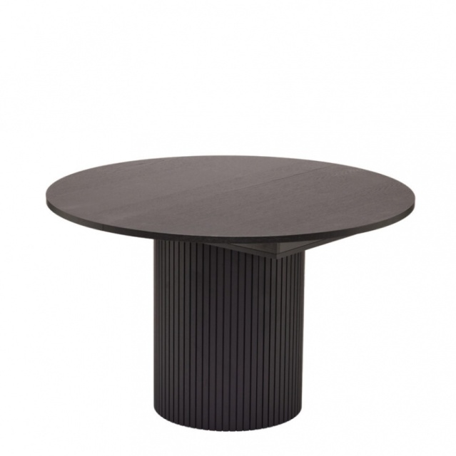 Masa dining extensibila neagra 120 (160) cm Toscana Woodman