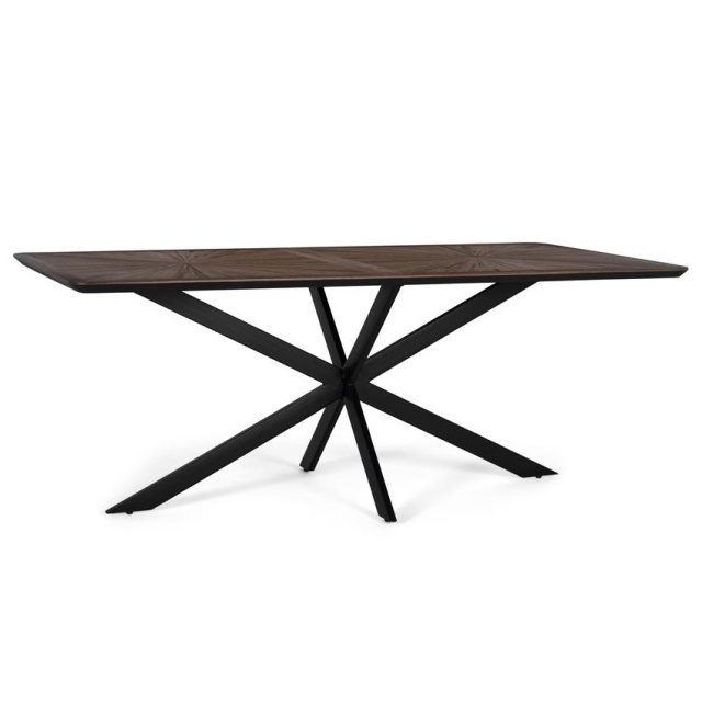 Masa dining maro/neagra din lemn 90x180 cm Xactos Giner y Colomer