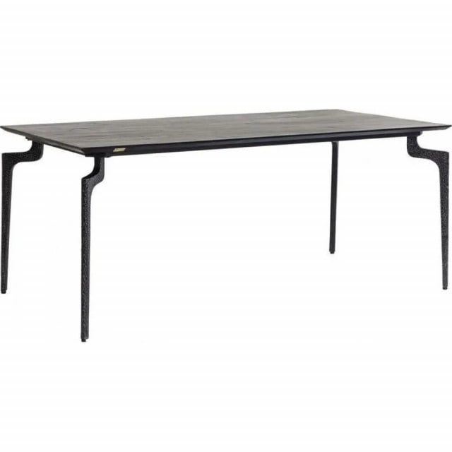 Masa dining neagra/maro din lemn 90x180 cm Bug Kare