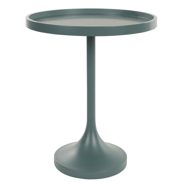 Masa laterala albastra din metal 46 cm Jason Zuiver