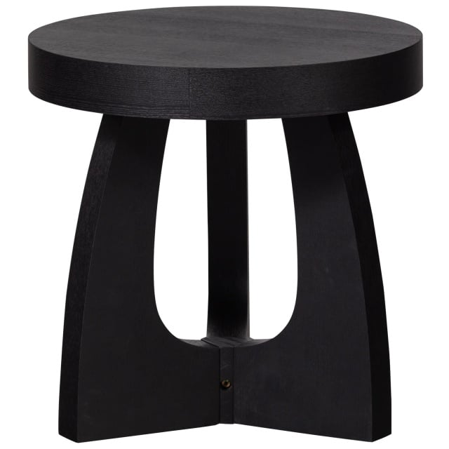 Masa laterala neagra din lemn 45 cm Tala Woood