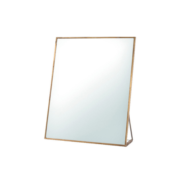 Oglinda de masa dreptunghiulara din fier 20x25 cm Figo Lifestyle Home Collection