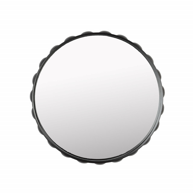 Oglinda rotunda maro din metal 50 cm Bubbles Zuiver