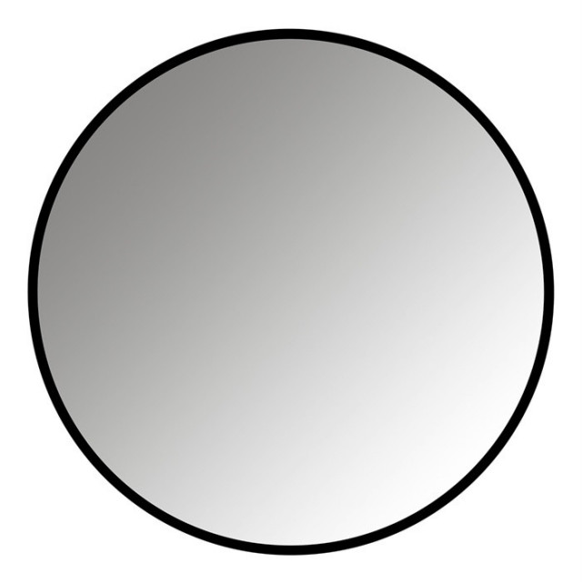 Oglinda rotunda neagra din metal 110 cm Maevy Richmond Interiors