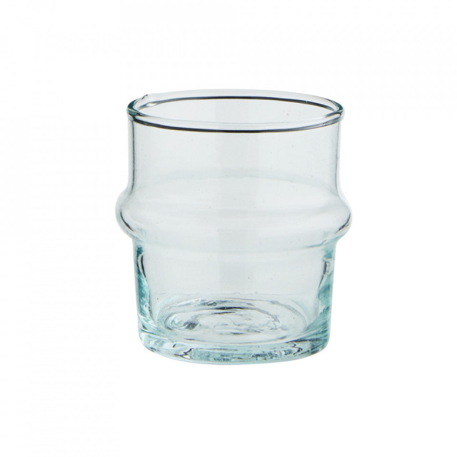 Pahar transparent din sticla reciclata 5x6 cm Beldi Madam Stoltz