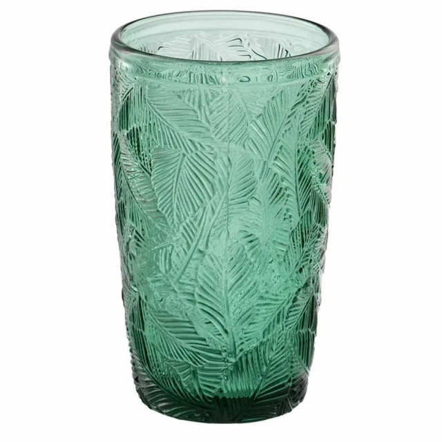 Pahar verde din sticla 380 ml Doras The Home Collection