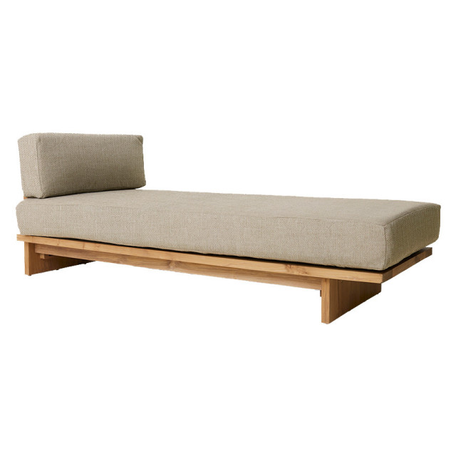 Pat de zi exterior crem din textil 194 cm Retro HKliving