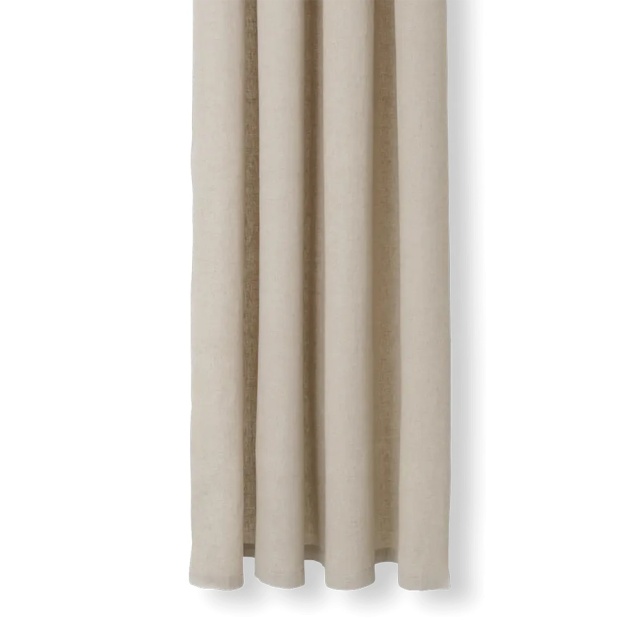 Perdea dus bej din bumbac 160x205 cm Chambray Sand Ferm Living