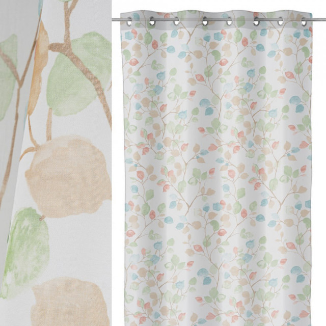 Perdea multicolora din fibre sintetice 140x260 cm Clinbly The Home Collection