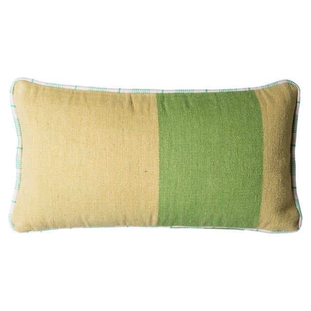 Perna dreptunghiulara verde din lana 38x74 cm Thea HKliving