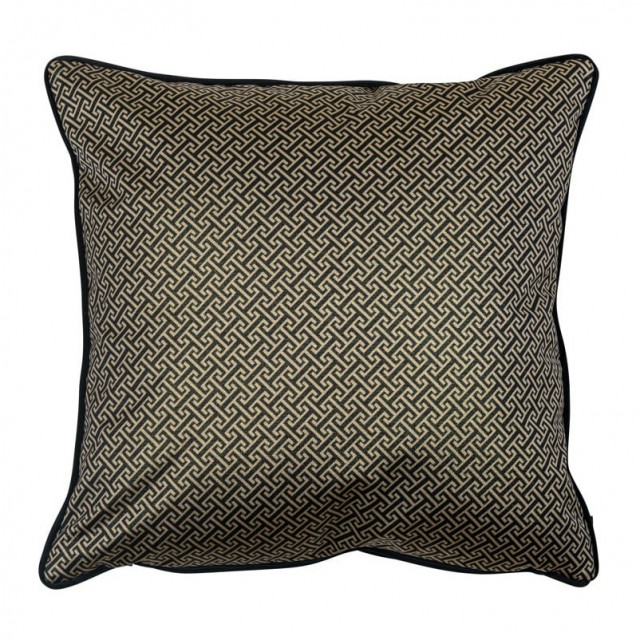 Perna patrata maro/neagra din fibre sintetice 50x50 cm Joey Richmond Interiors