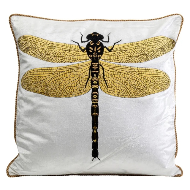 Perna patrata multicolora din bumbac 40x40 cm Glitter Dragonfly Kare