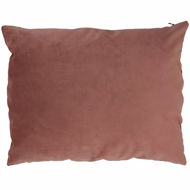 Perna patrata roz din catifea 40x50 cm Slaio Thai Natura