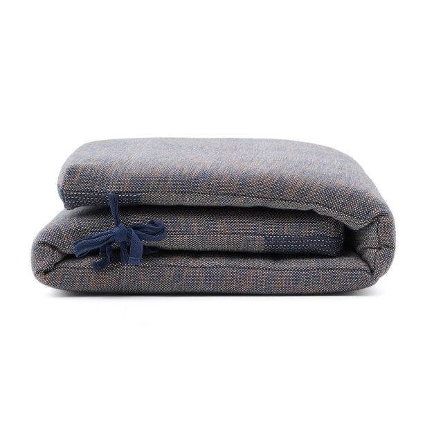 Perna sezut pentru sezlong albastra din fibre sintetice 50x155 cm Delnar Kave Home