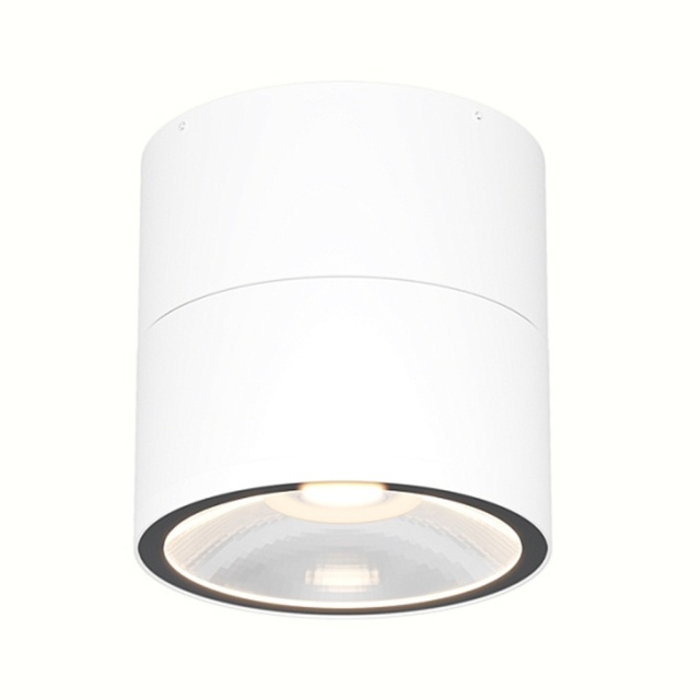 Plafoniera pentru exterior alba din metal cu LED Spin Maytoni