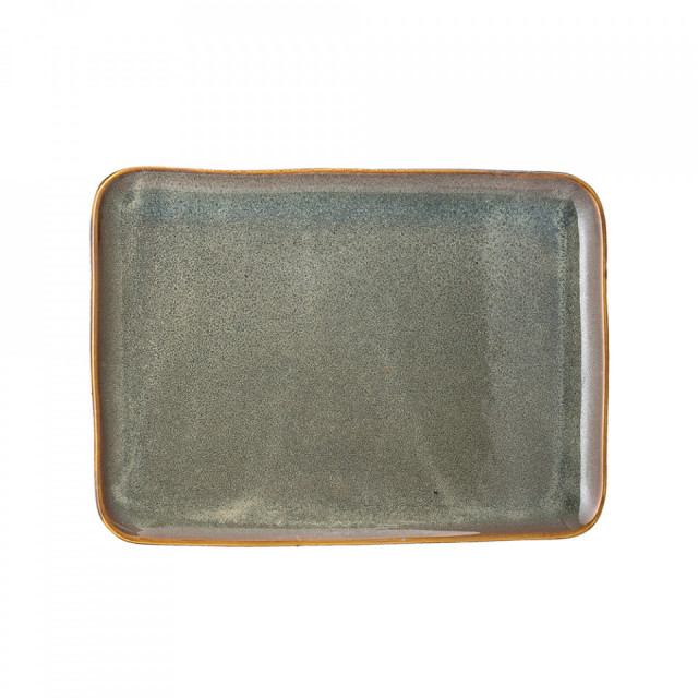 Platou maro/verde din ceramica 27x37 cm Aime Bloomingville