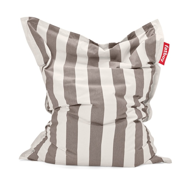 Puf dreptunghiular exterior crem/maro din textil 134x180 cm Original Fatboy