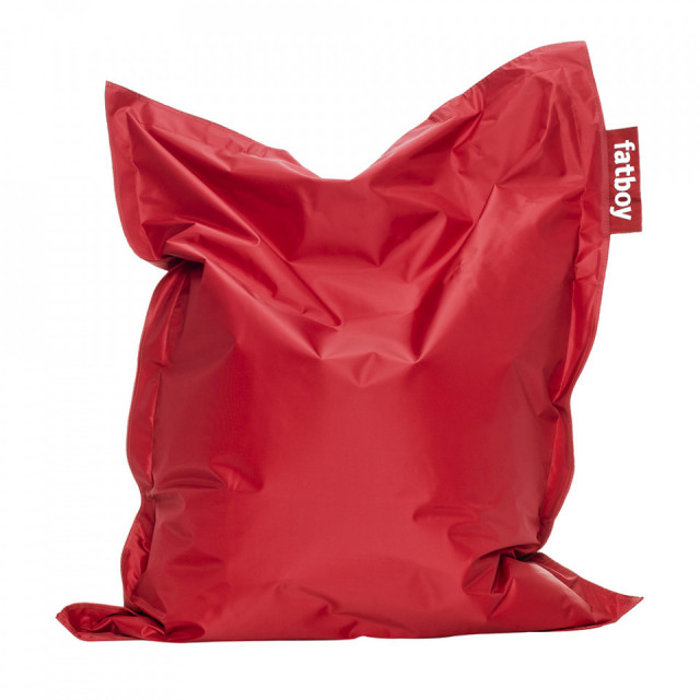 Puf dreptunghiular pentru copii rosu din nailon 98x130 cm Junior Fatboy