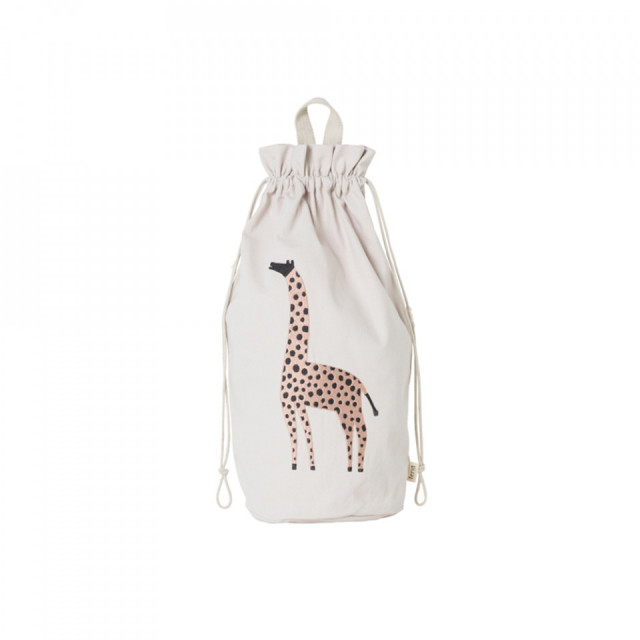 Sacosa multicolora din bumbac Safari Giraffe Ferm Living