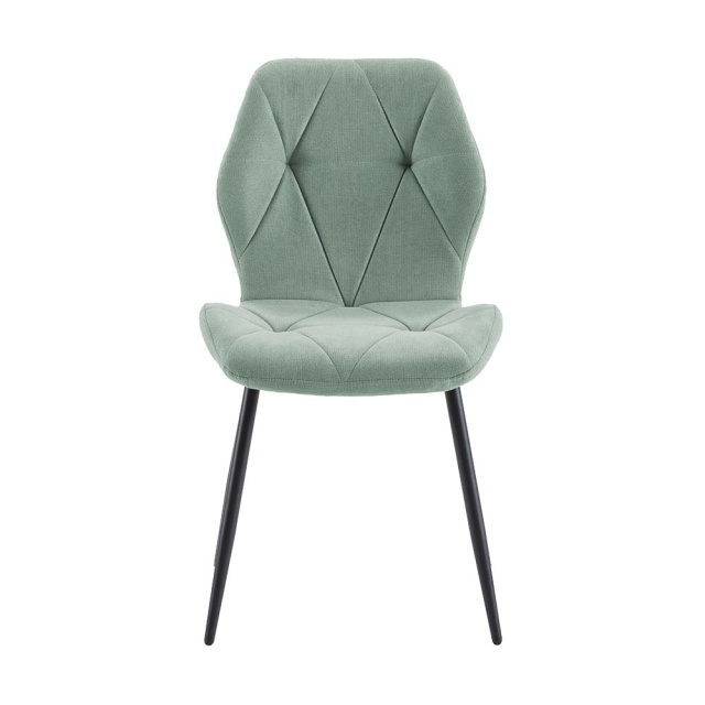 Scaun dining albastru marin din textil Luna The Home Collection