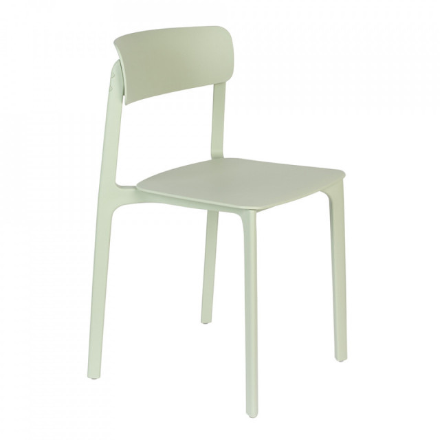 Scaun dining verde din plastic Clive The Home Collection
