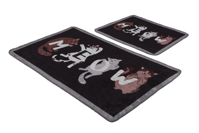 Set 2 covorase de baie multicolore din fibre sintetice Meocon The Home Collection