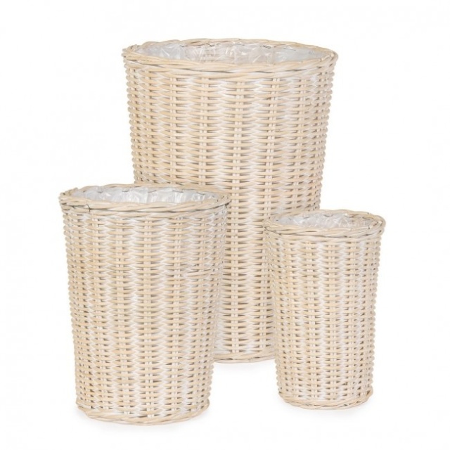 Set 3 cosuri crem din ratan Raady Bizzotto