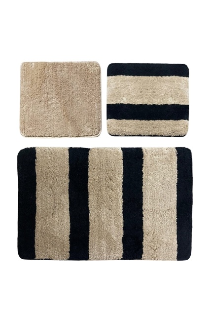 Set 3 covorase de baie multicolore din fibre sintetice Ontale The Home Collection