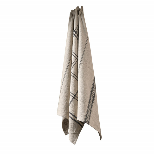 Set 3 prosoape bucatarie maro lut din bumbac 50x70 cm Niene Woood