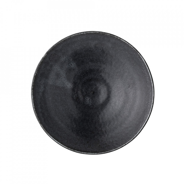 Set 4 farfurii negre din ceramica Yoko Bloomingville