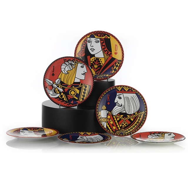 Set 6 farfurii pentru desert multicolore din ceramica 21 cm Lolita The Home Collection