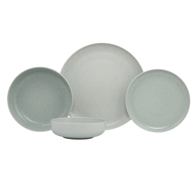 Set de masa 14 piese gri din ceramica Dessa The Home Collection